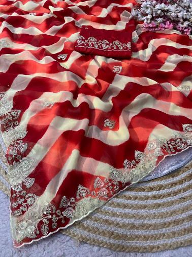 Vinayak multicoloured lehriya saree wholesale online shopping clothes